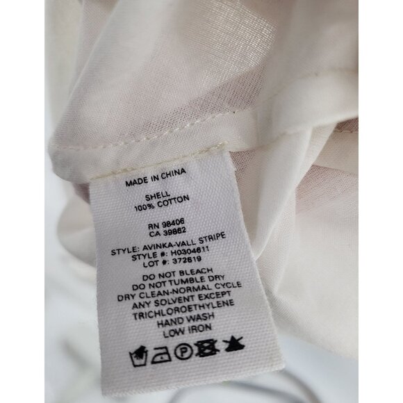 Theory White Slip Dress Size 4 100% Cotton Adjustable Straps New - Picture 4 of 6